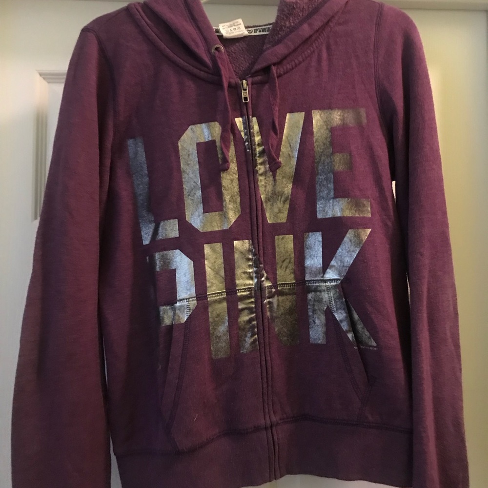 Purple hoodie with zipper